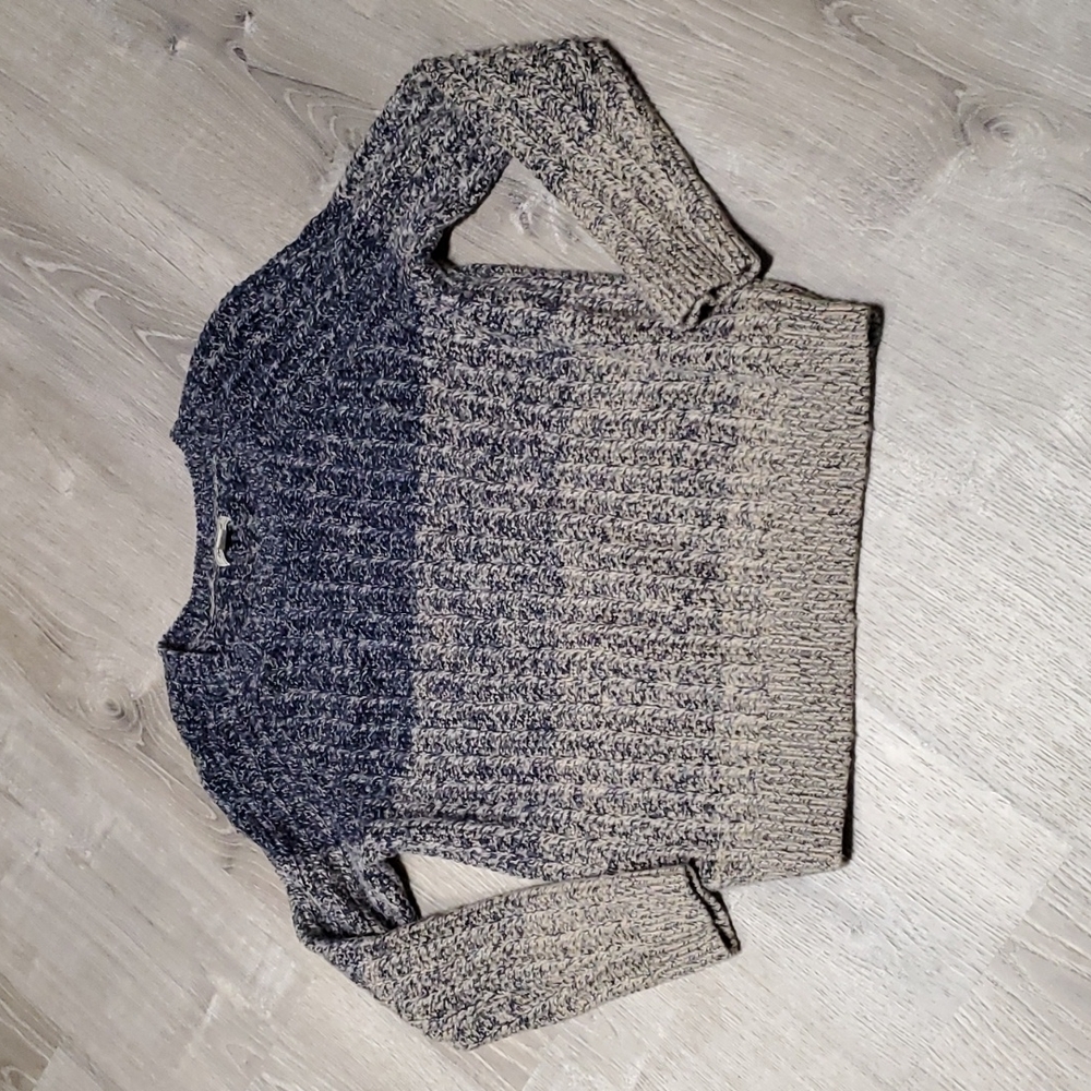 Lucky Brand Ombre Color Block Pullover Sweater Knit women size L